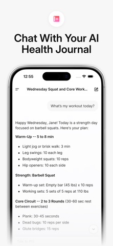 Phi - AI Health Journal Screenshot 1 of 4