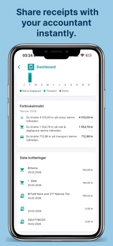 Kvitteringsvenn Screenshot 8 of 10