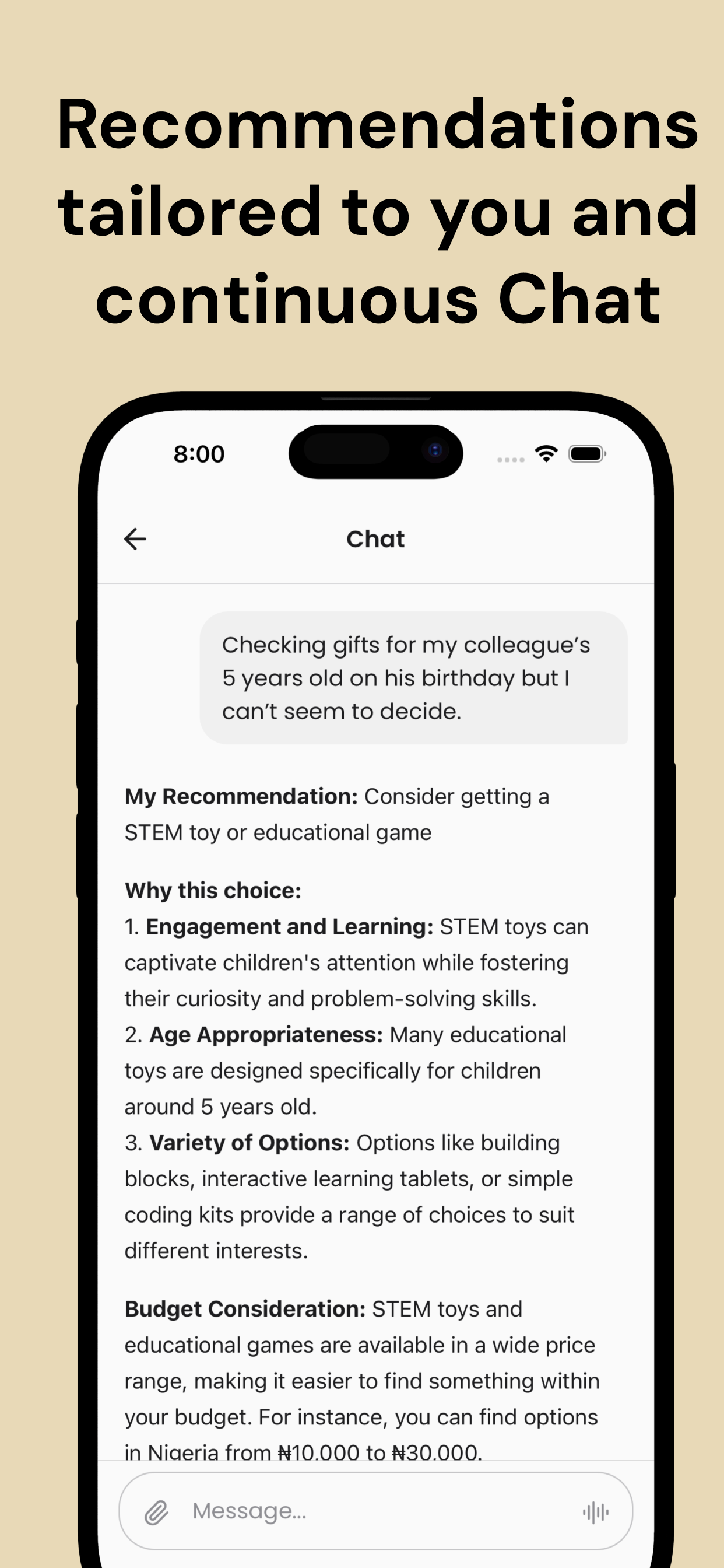 ChoiceGPT: Decision making app