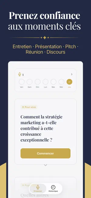 Clarté : Coach d'éloquence iPhone screenshot 2