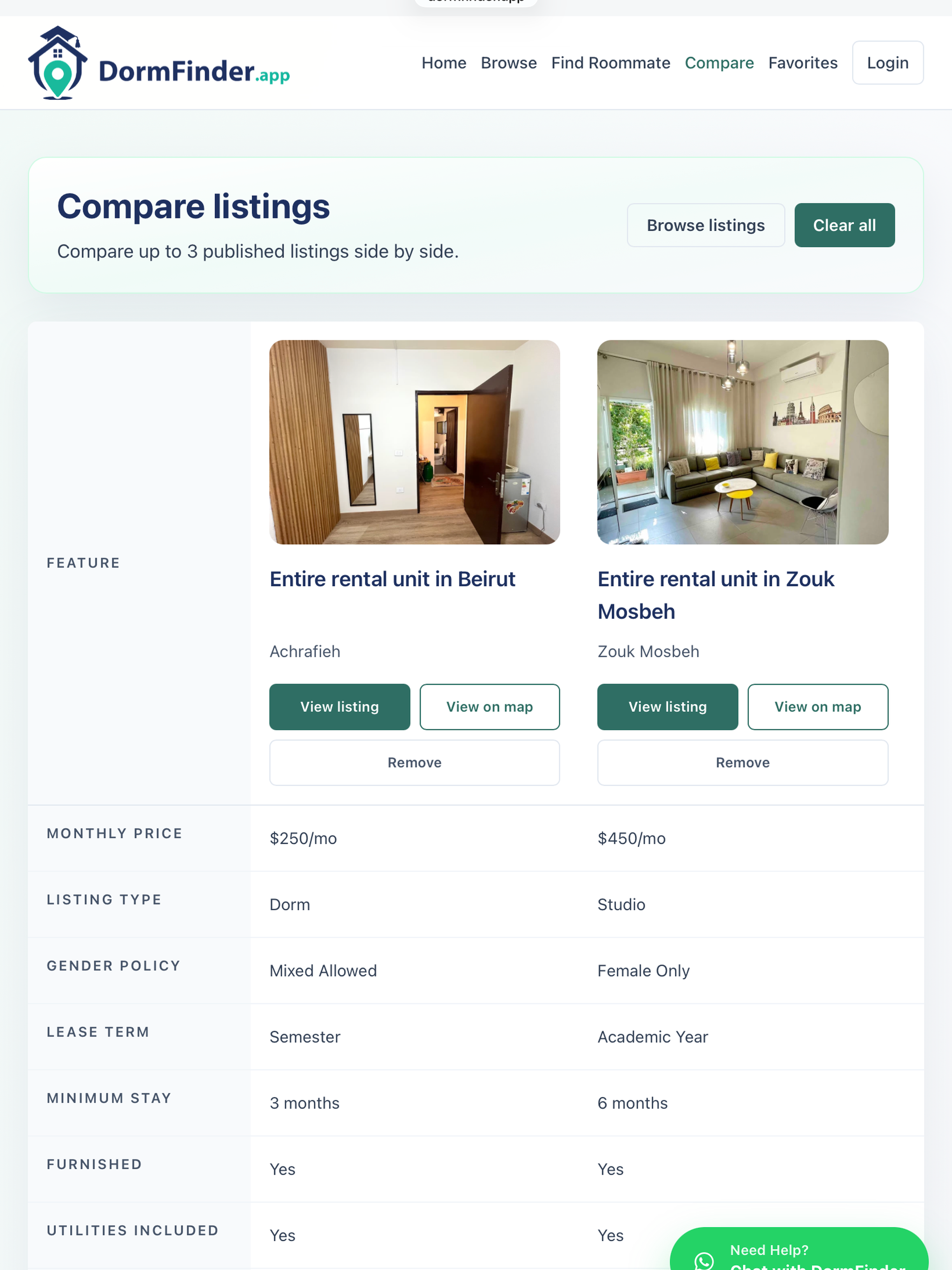 DormFinder screenshot 9