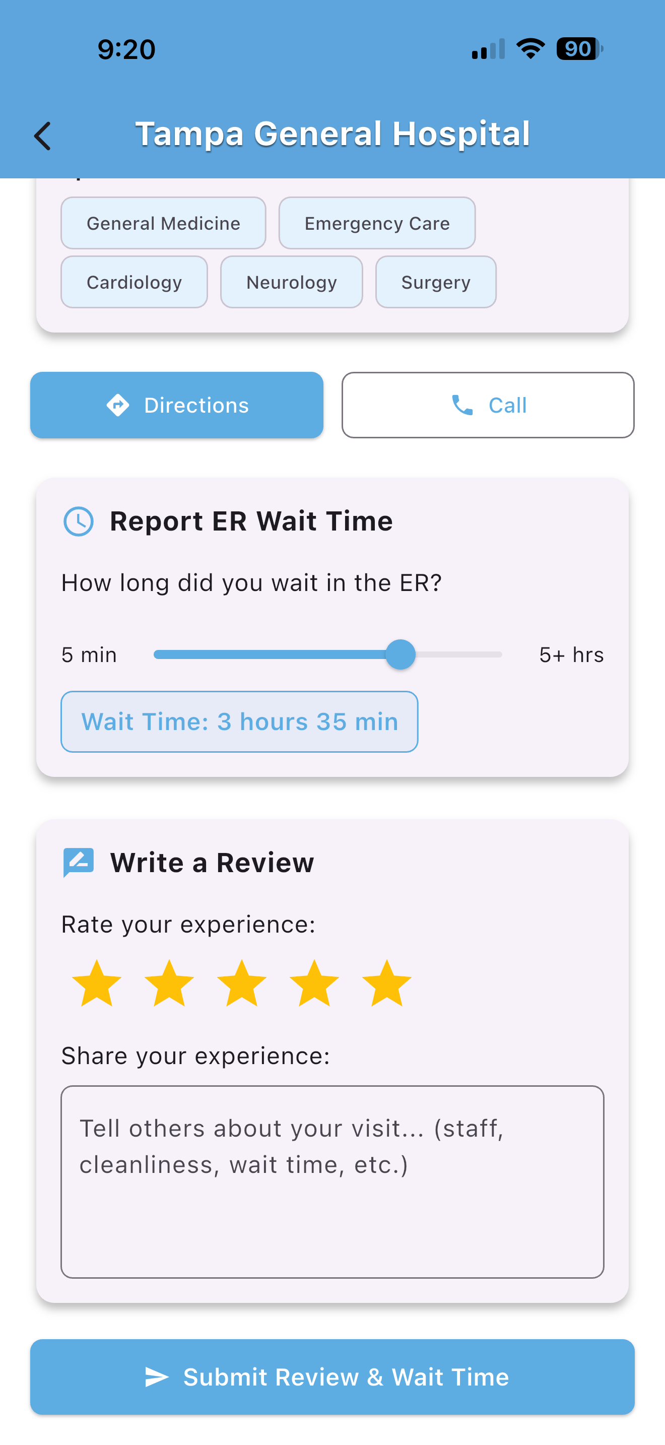 ER Wait Time - Emergency Wait