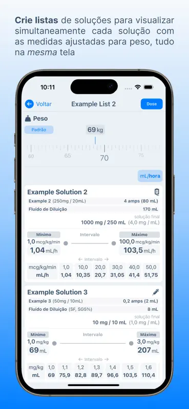 EasyIV Calculadora Infusão IV screenshot 4 of 5