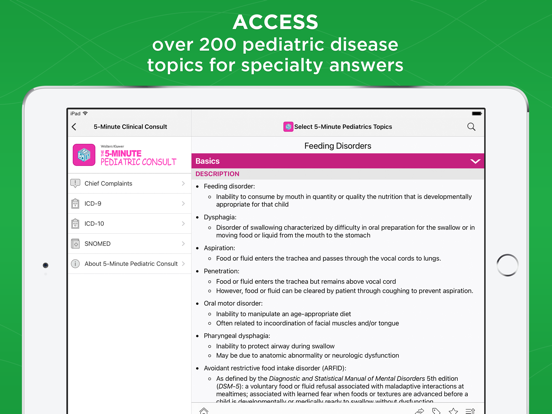 5 Minute Clinical Consult iPad app afbeelding 7