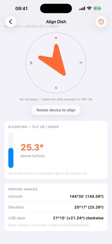 Dish Aligner: Satellite UK Screenshot 3 of 3