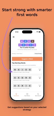 WordSolve for 5-Letter Puzzles screenshot