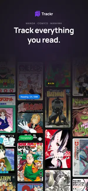 Trackr: Manga & Comics Tracker screenshot 1