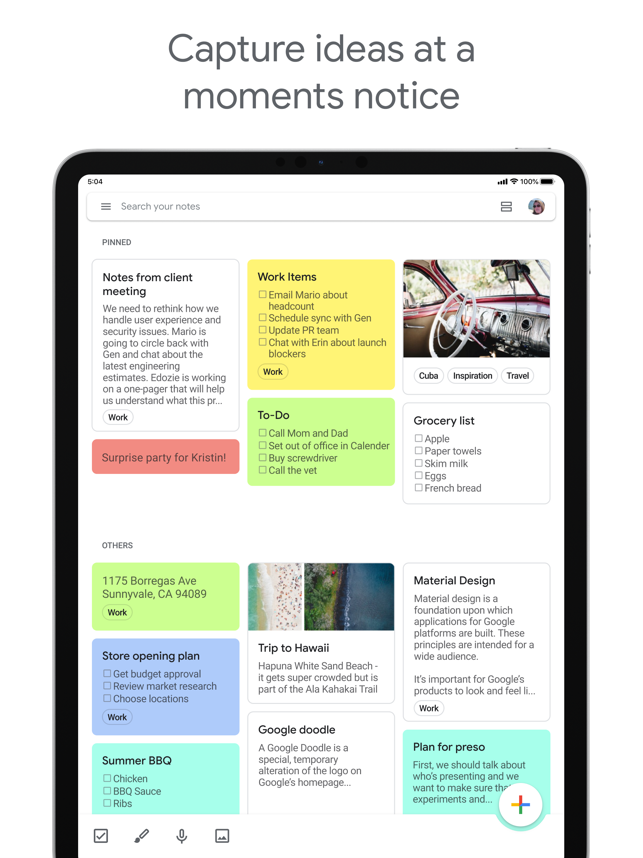 ‎Google Keep - Notes and lists Screenshot