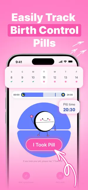 BirthControl Reminder - HiPill screenshot 1