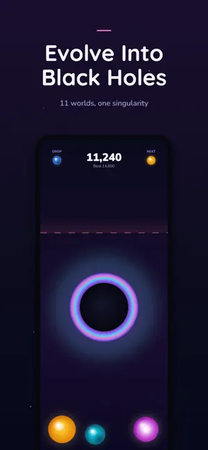 Nebula Drop: Planet Merge screenshot 1