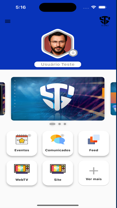 Tec Sports App Screenshot