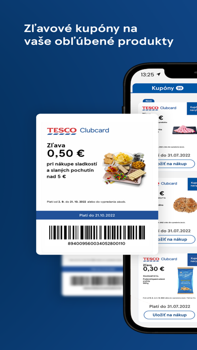 Clubcard Tesco Slovensko Screenshot