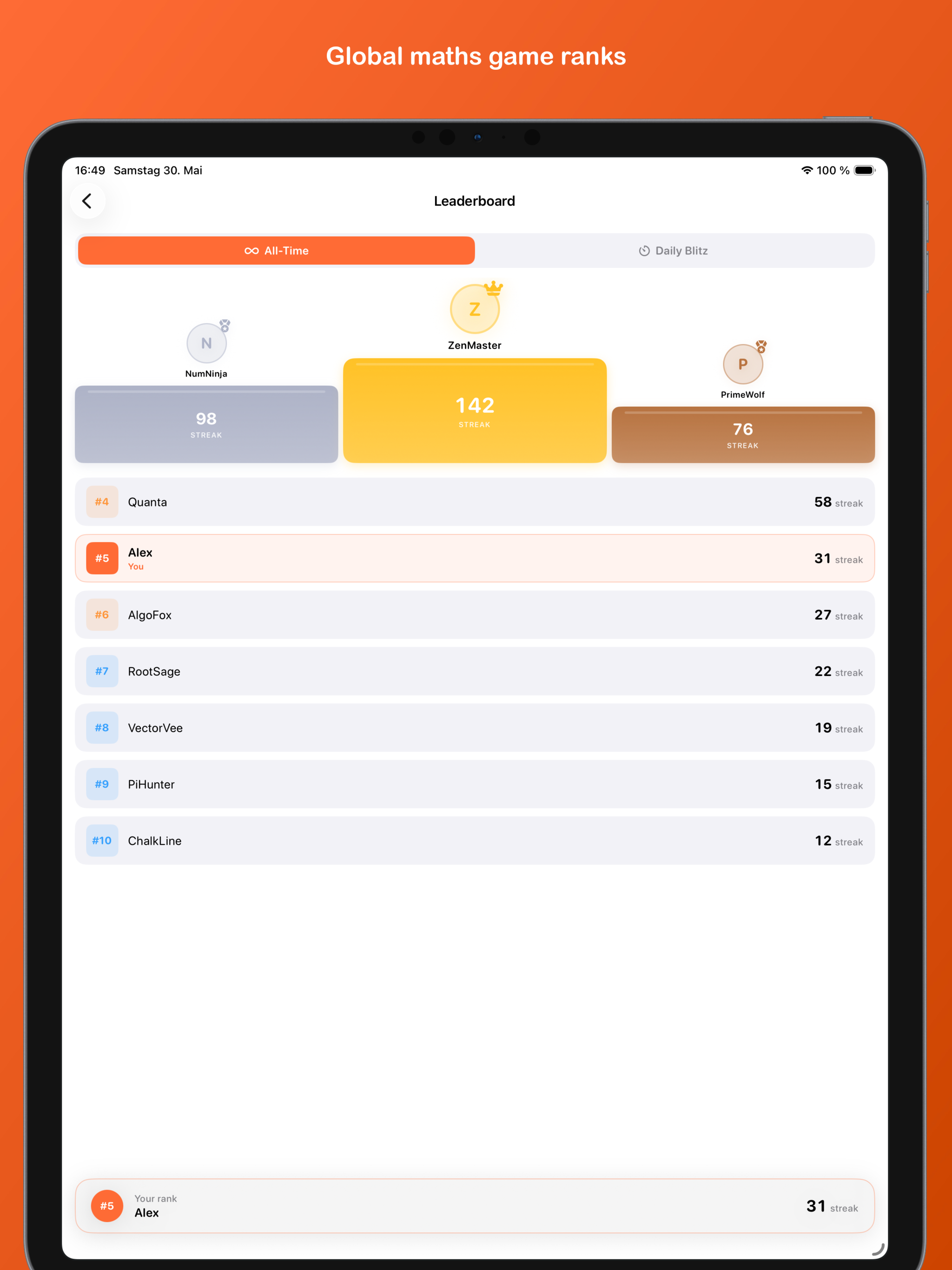 CalcBlitz - Quick Maths Quiz screenshot 10