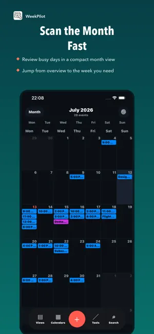 WeekPilot App Store screenshot