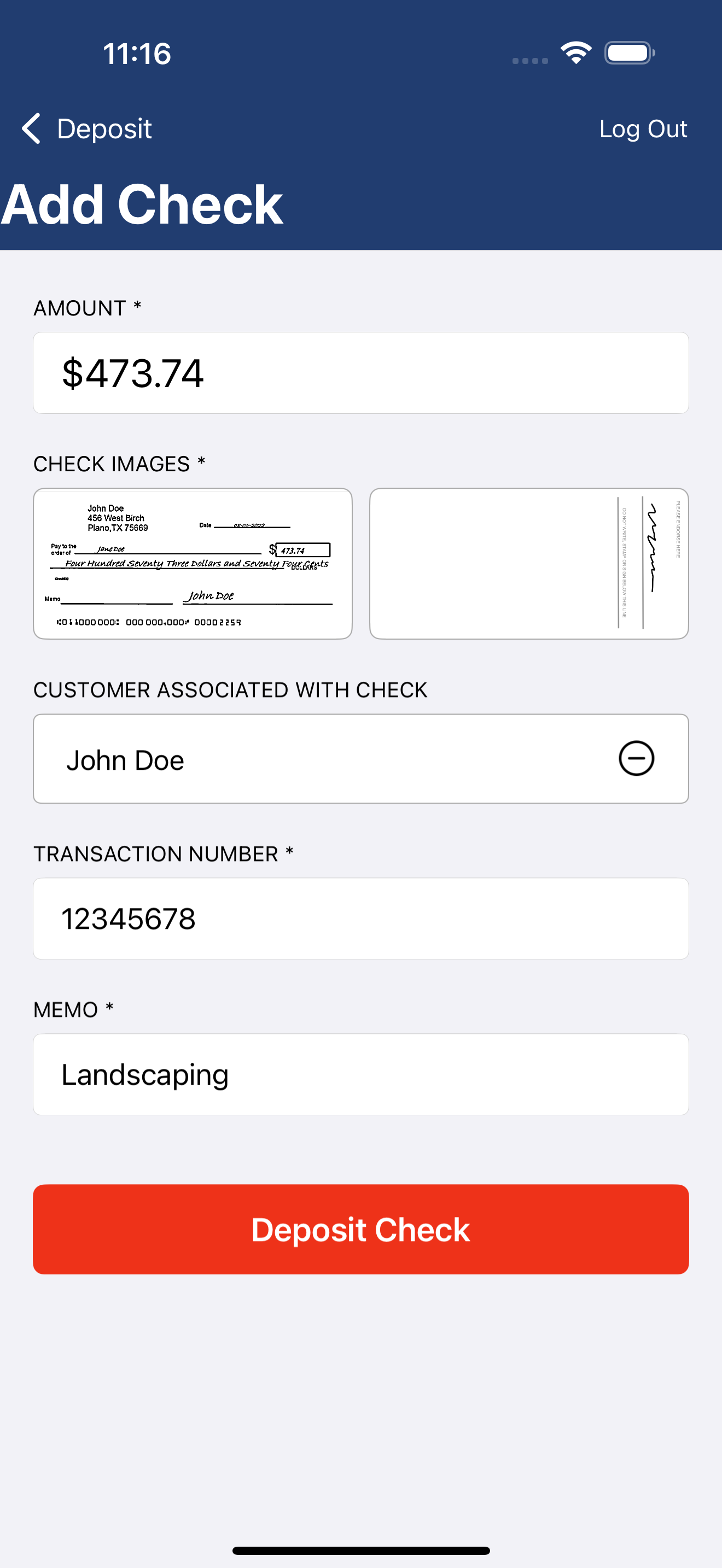 M1 Business Mobile Deposit