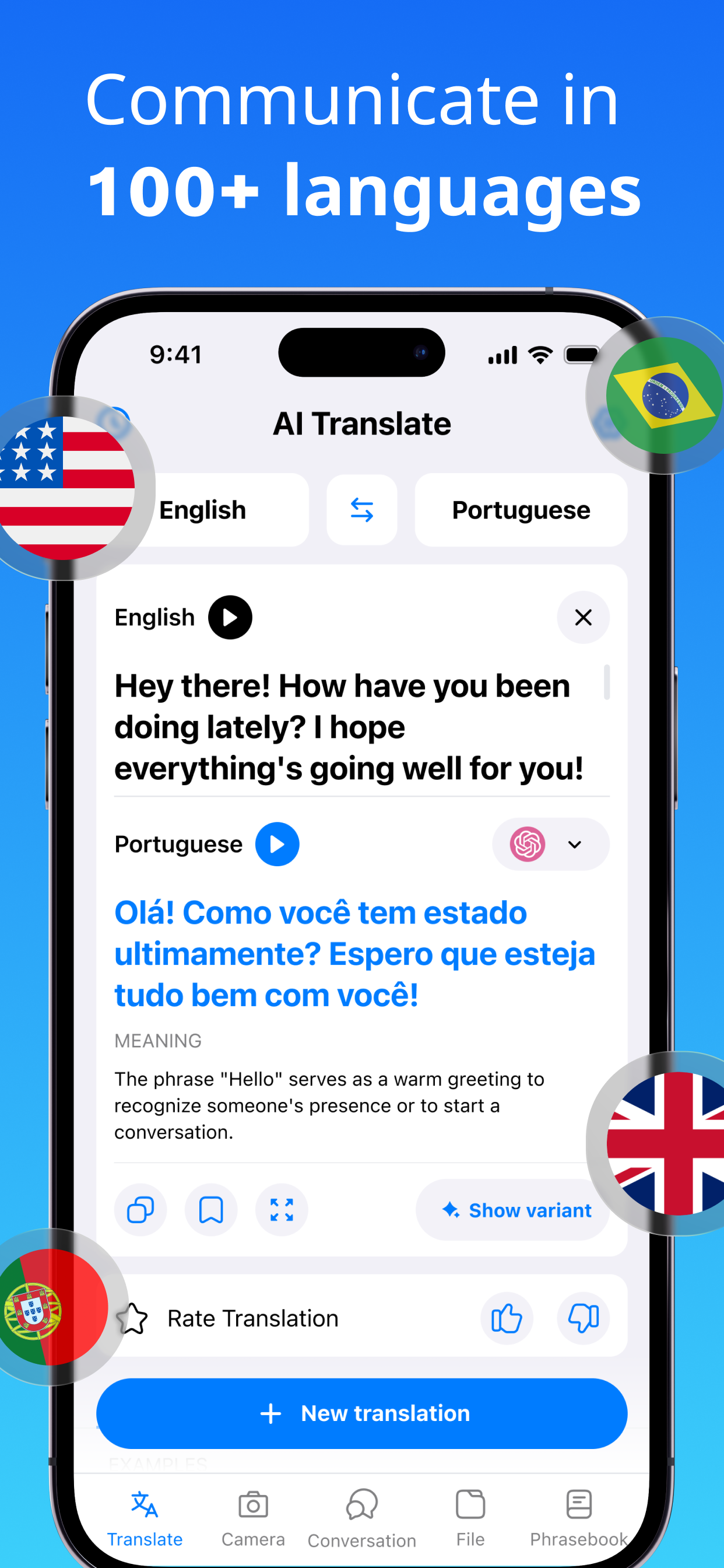 Translator: Voice & Camera