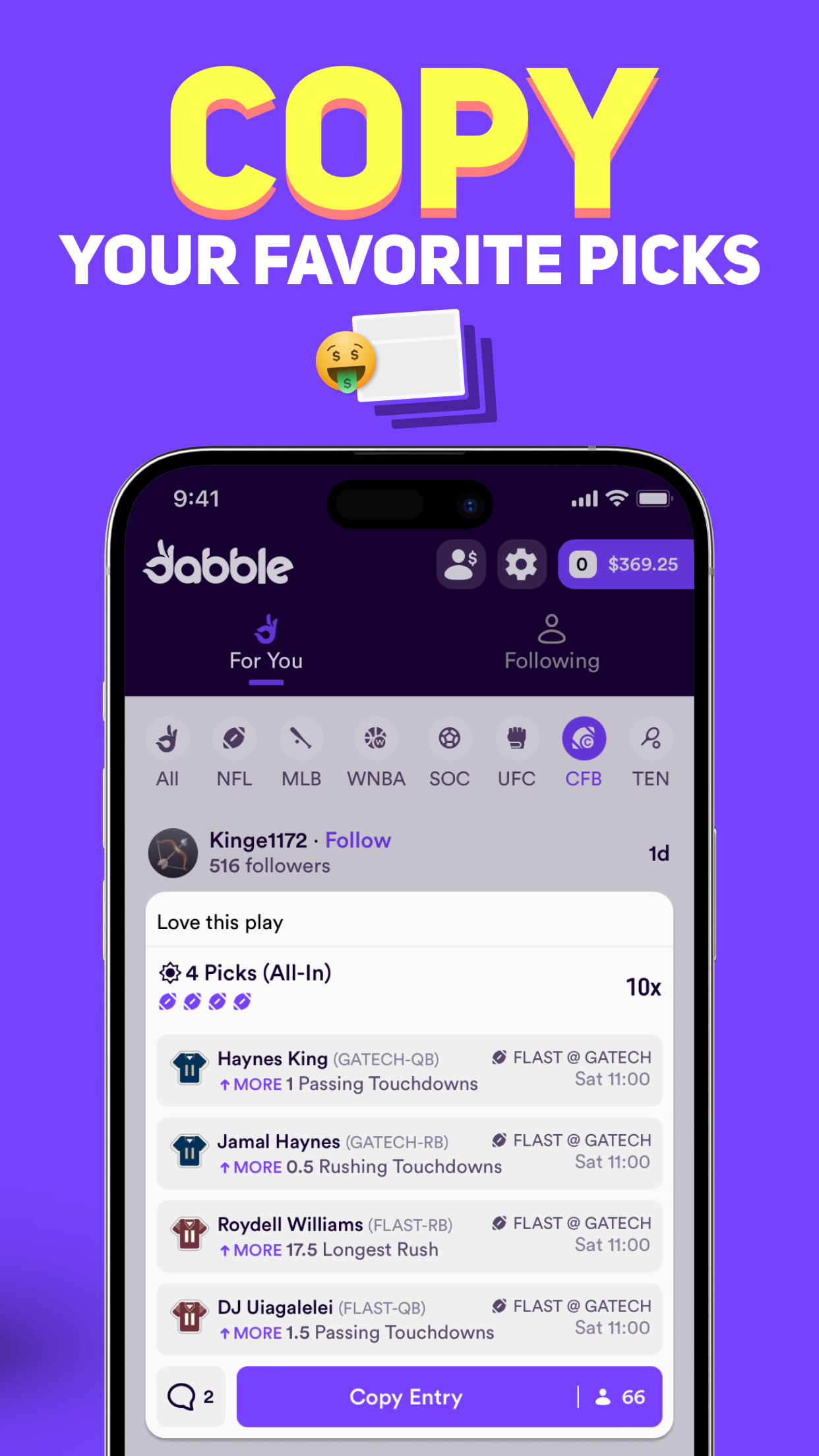 Dabble - Real Money Pick 'Em screenshot 5