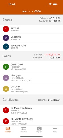 Healthcare Plus FCU iPhone screenshot