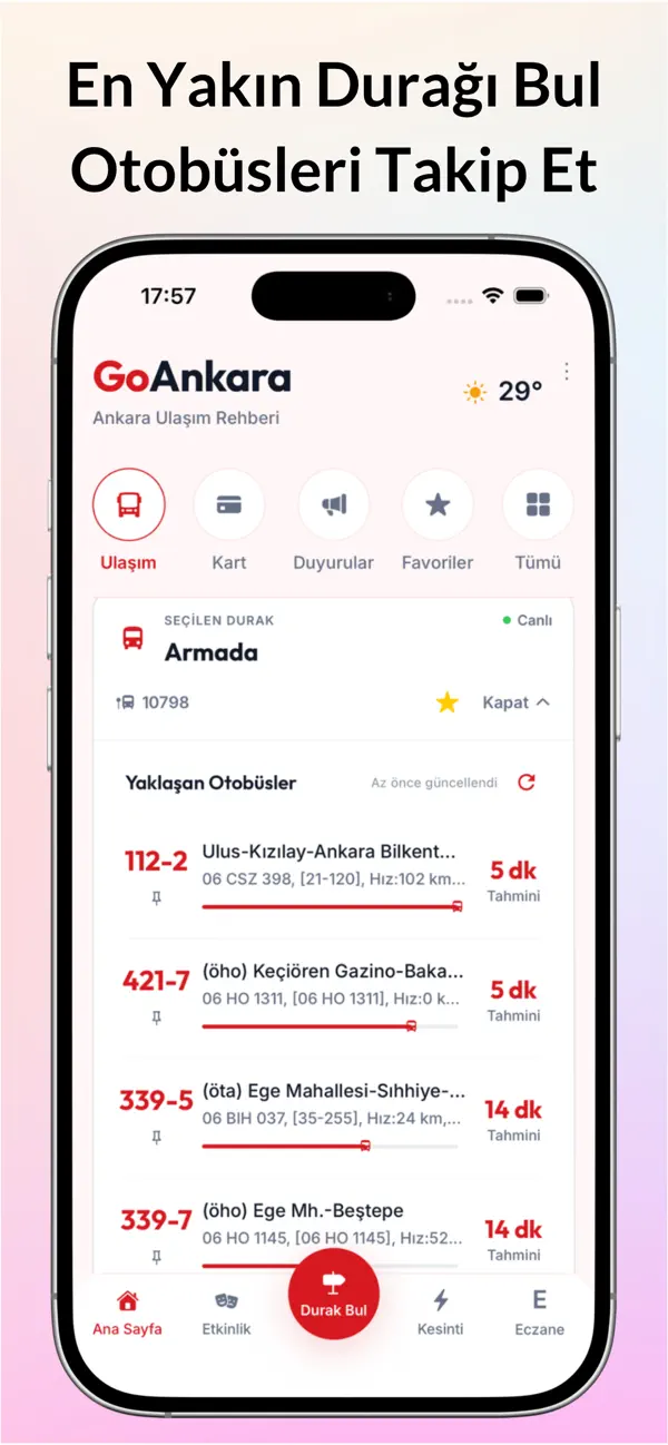 Screenshot #2 pour Ankara Ulaşım Rehberi-GoAnkara