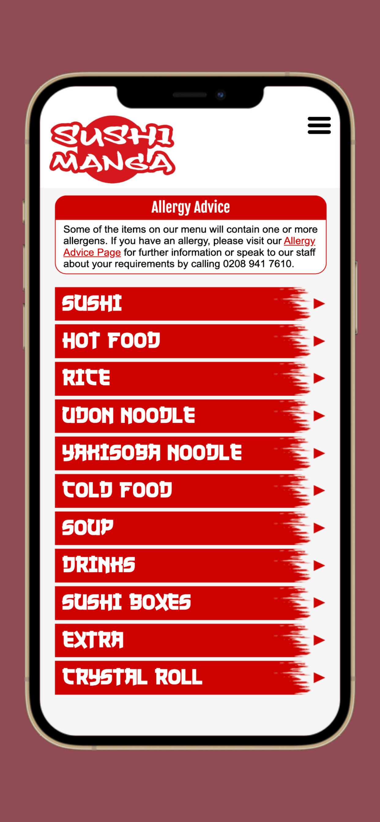 Sushi Manga Food App screenshot 4