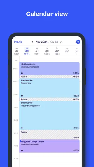 Clockodo ‒ Time Tracking screenshot 3