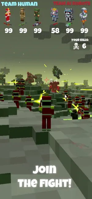 Humans vs Ai: Battle Simulator screenshot 2