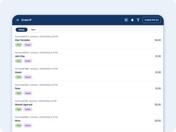 retailcloud OrderUp iPad screenshot
