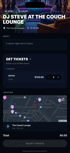 Rush Events screenshot 4