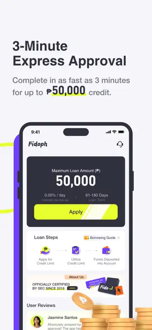 Fidoph Philippines-Cash Loan iPhone screenshot 3