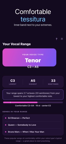 Vocal Range Finder + Screenshot 3 of 3