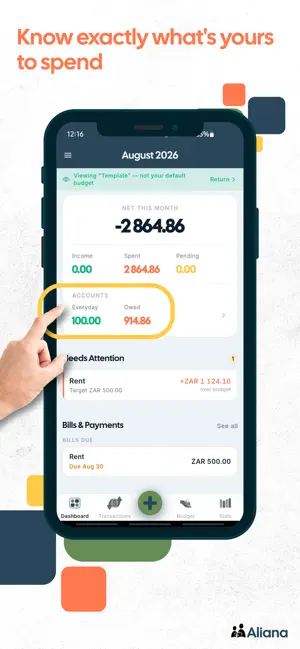 Aliana - Shared Budgeting App screenshot 2