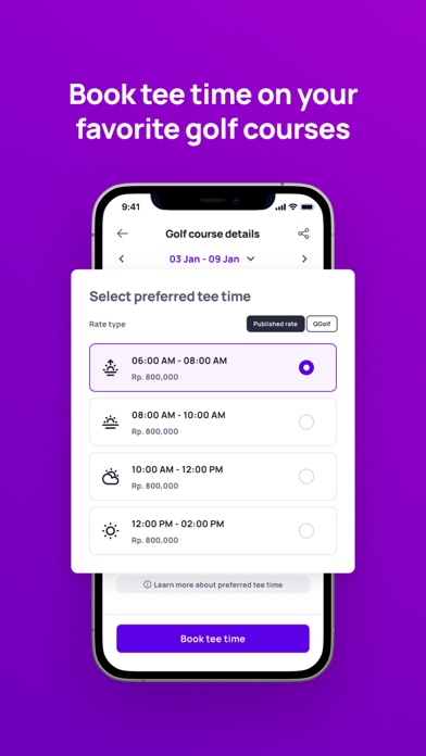 Swing - Golf Booking App Screenshot