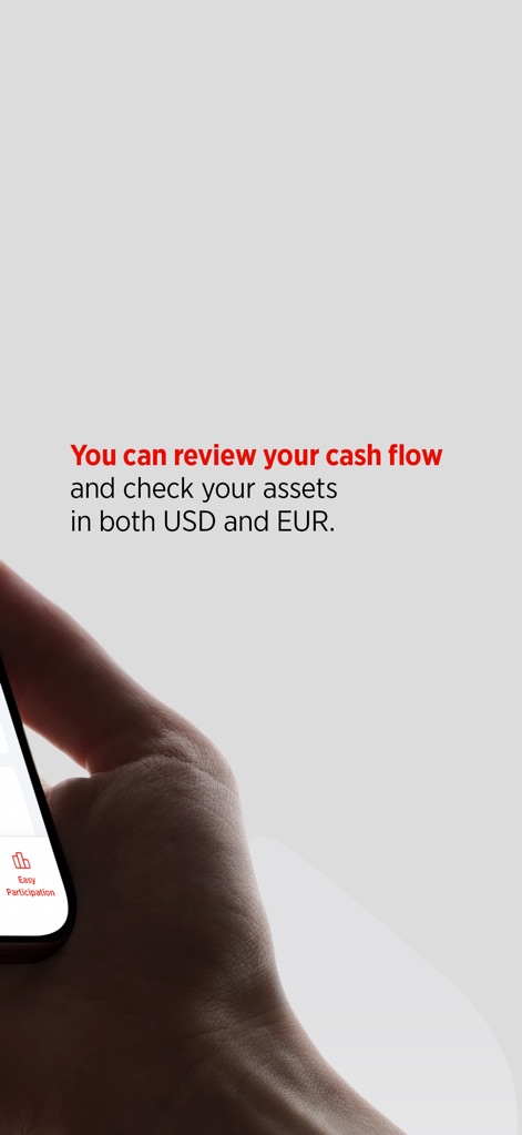 Ziraat Katılım - Users gain immediate insight into their "cash flow" and can conveniently review "assets in both USD and EUR."