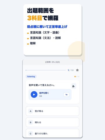 日本語能力試験 合格ドリル iPad screenshot