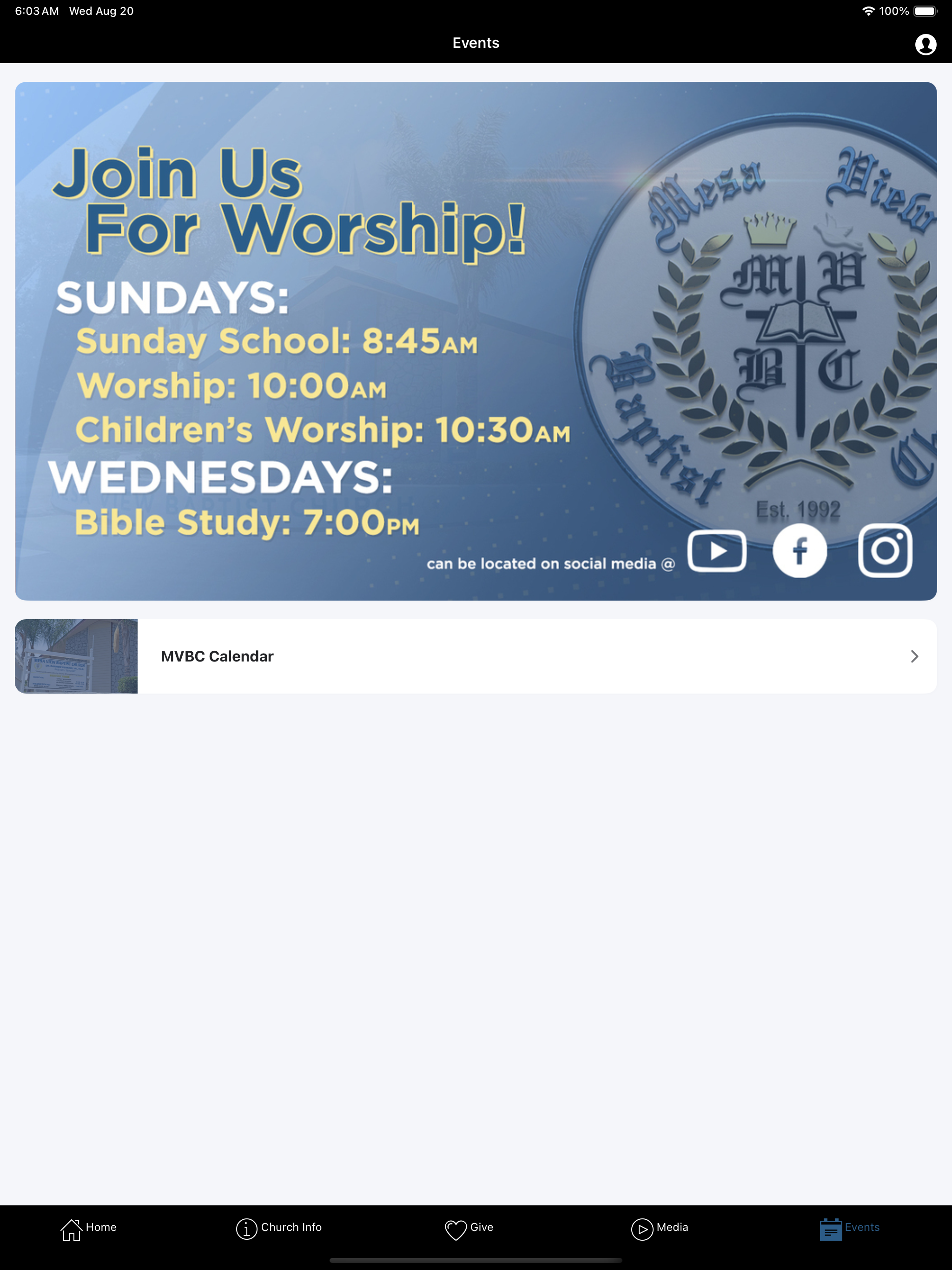 Mesa View Baptist Church screenshot 9