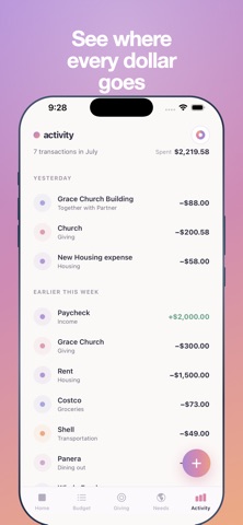 Harvest - Christian Budgeting iPhone screenshot