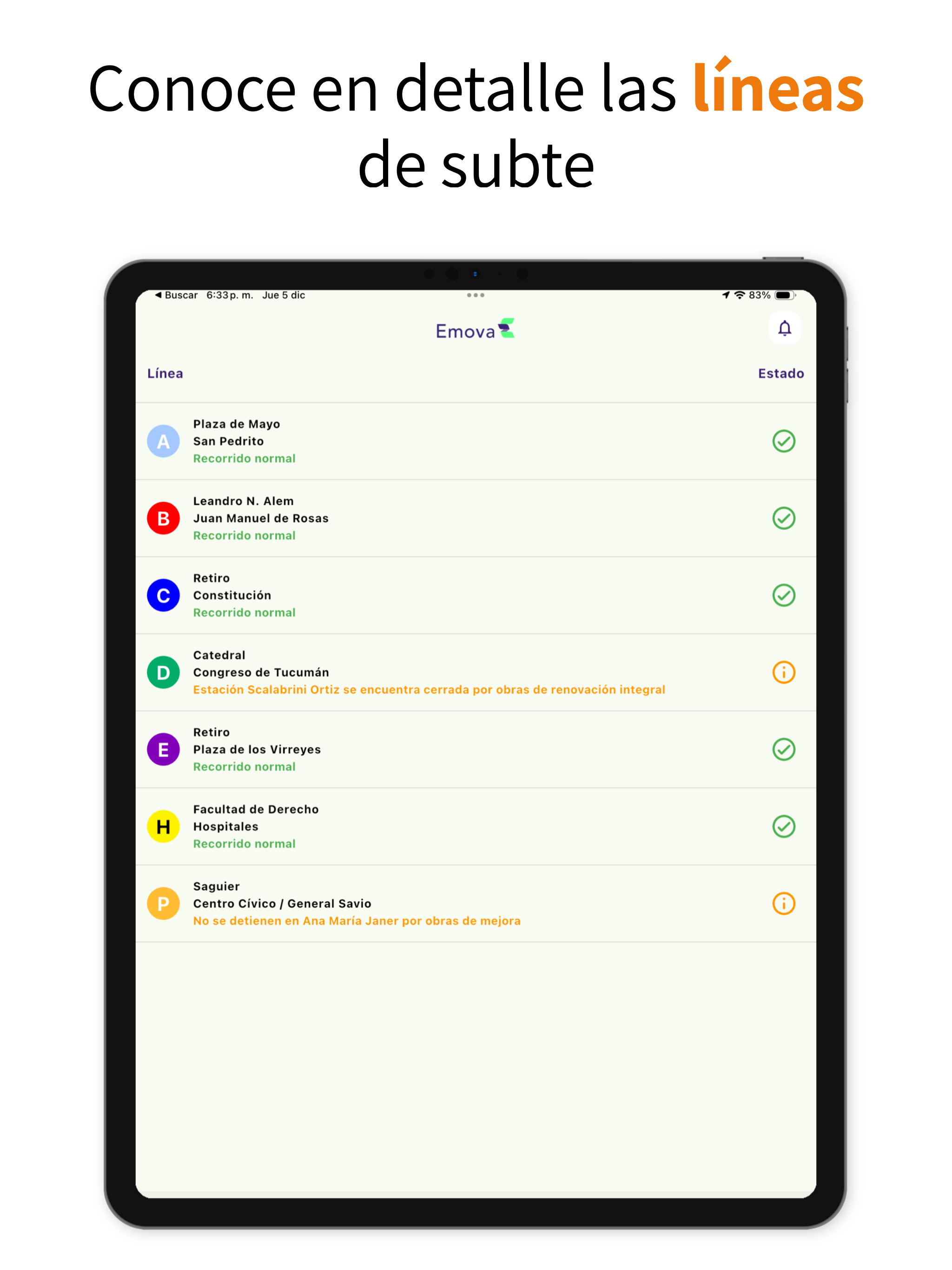 Emova – Subte Buenos Aires screenshot 5