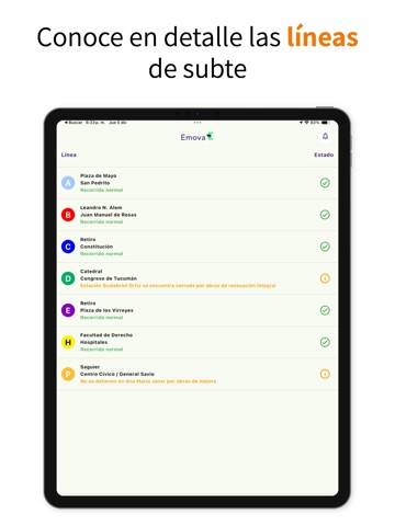 Emova – Subte Buenos Aires iPad screenshot 1