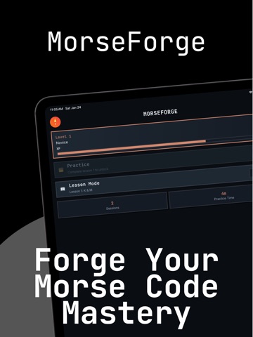 MorseForge iPad screenshot