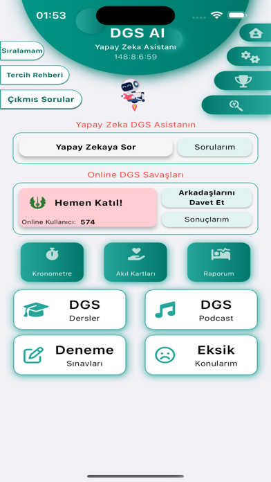 DGS Hazırlık - Soru Bankası Screenshot