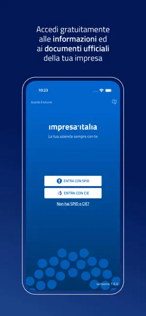 impresa italia iPhone screenshot 2