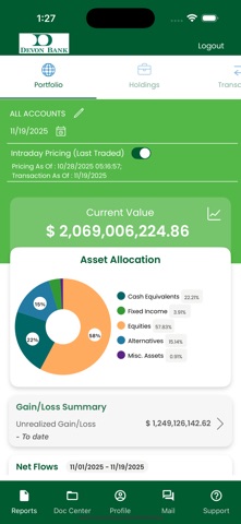 Devon Wealth and Trust Access screenshot