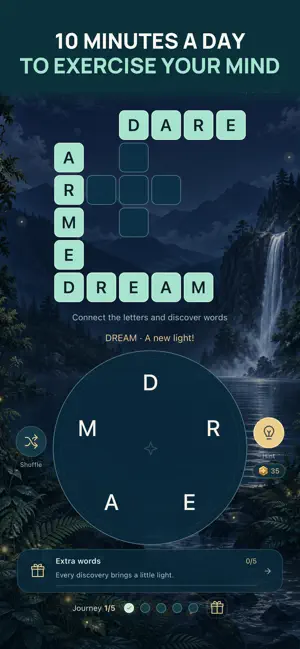 WordGlimmer: Word Puzzle Game screenshot 1