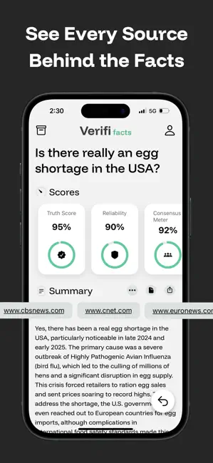 Verifi - Fact checker iPhone screenshot 3