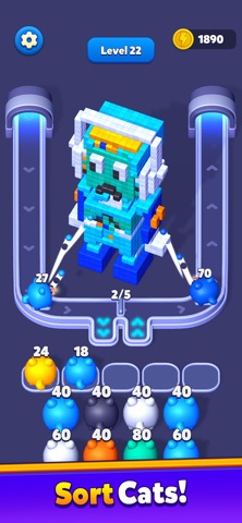 Cube Flow 3D - Sort Puzzle Screenshot 4 of 5