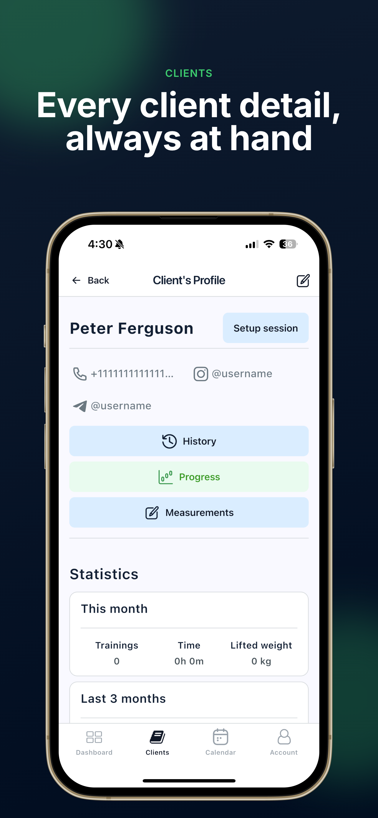 TrainerDesk: PT Client Manager screenshot 3