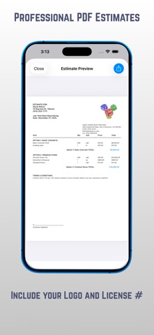 SoloEstimator: Invoices & Bids iPhone screenshot