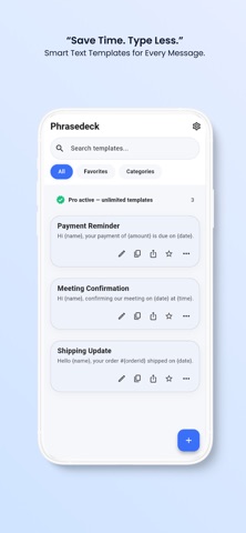 Phrasedeck: Quick Templates Screenshot 2 of 8