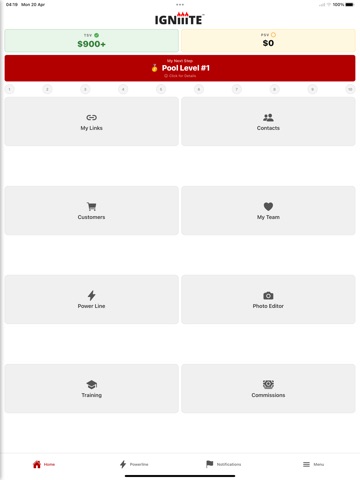 Igniiite iPad screenshot