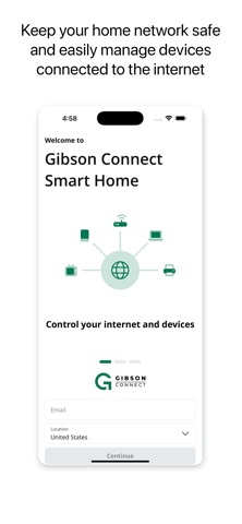 Gibson Connect Smart Home app screenshot